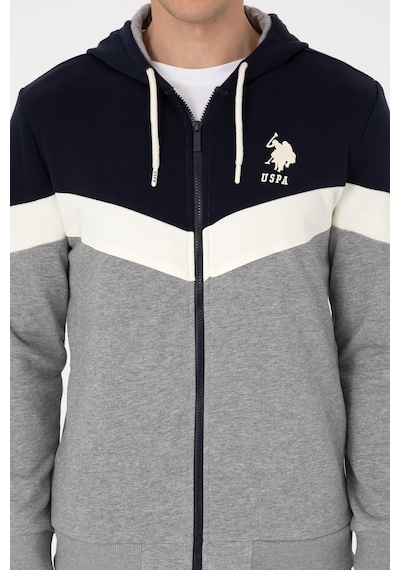 U.s. Polo Assn. Erkek Gri Melanj Hırka Örme 50309005-vr086 Grı Melanj