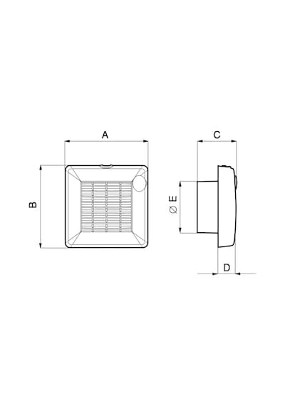 Vortice Punto M 100 - 4 Otomatik Panjurlu Mini Aksiyel Fan