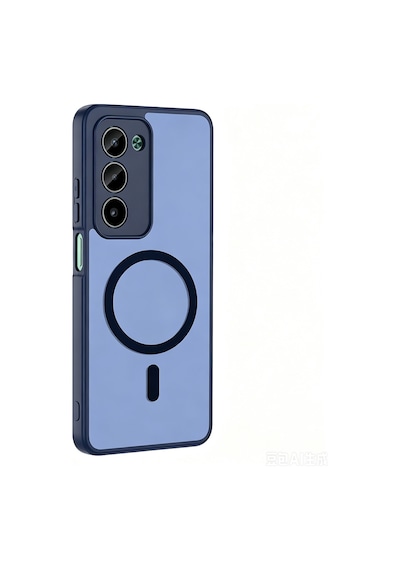 Redmi 15 Kılıf M-safe Şarj Özellikli Zore Babet Kapak - Lacivert