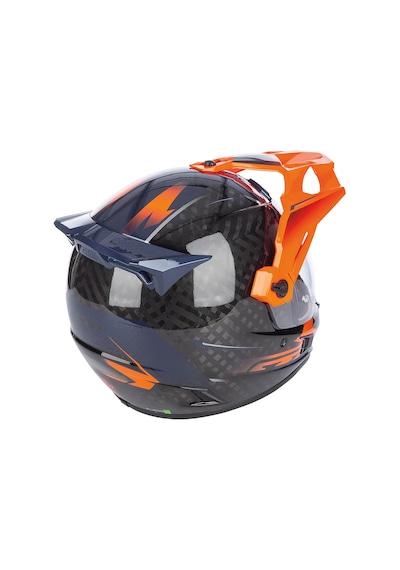 Klim Krios Pro Carbon Echo Adv Rally Motosiklet Kaskı Siyah Oranj Siyah / Oranj