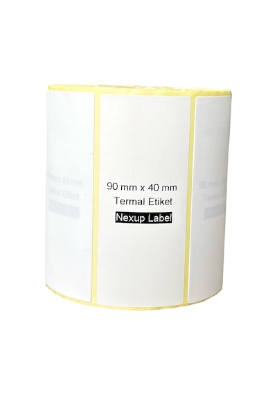 90x40 Mm Termal Etiket, Barkod/adres/kargo Termal Etiketleri, Ve Diğer Yazıcılarla Uyumlu