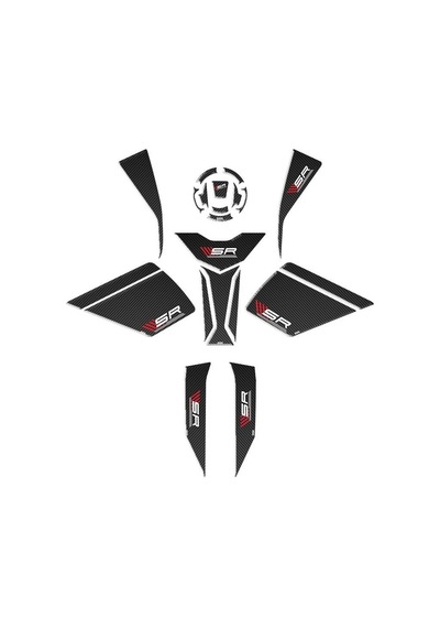 Cf Moto 450 Sr 2023 - 2024 Uyumlu Full Tank Pad Siyah