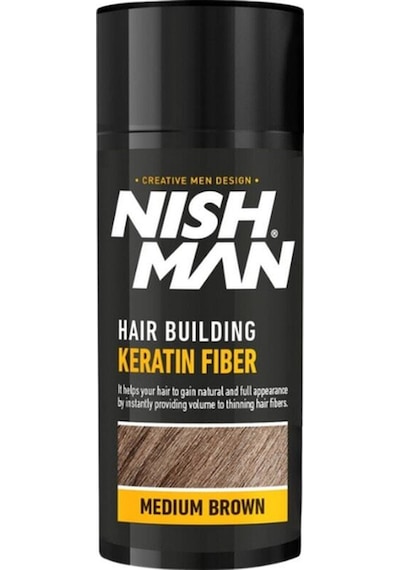 Seyrek Saç Kapatıcı Dolgunlaştırıcı Keratin Fiber Topik Ve Sabitleyici Sprey / Orta Kahve Renk 20 Gr