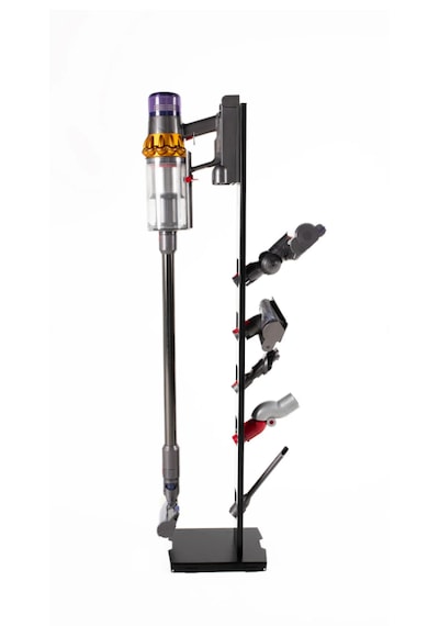 Api Desing Dyson Uyumlu Metal Dikey Süpürge Standı Siyah Renk V15 - V12 - V11 - V10 - V8- V7- V6 Ve Tüm Şarjlı Süpürge Modelleri İle Uyumlu