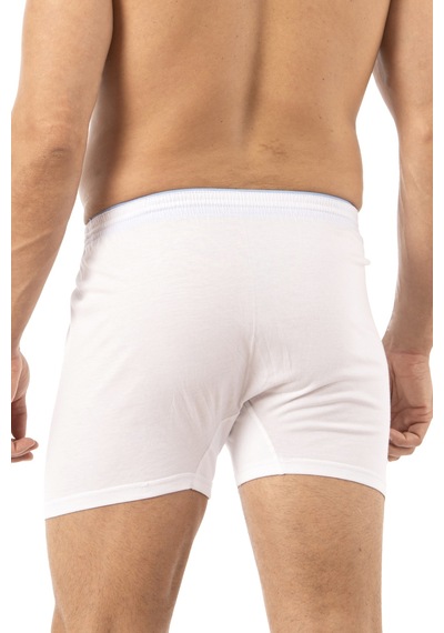 Özkan Underwear Özkan 0041 5'li Paket Erkek %100 Pamuklu Şardonlu Klasik Rahat Kesim Havlu Bel Süprem Penye Boxer Beyaz