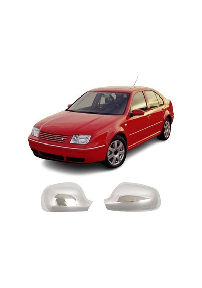 Volkswagen Bora Uyumlu 1998-2005 Krom Ayna Kapağı 2 Parça Paslanmaz  Çelik