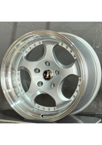 5 120 17 9.5 Et22 Ch72.6 Silver Lip Polish Chrome Rivets Emr-l2384