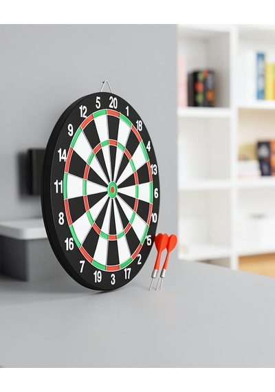 Ahşap Dart Tahtası 12 İnç 4 Dart Ok Seti