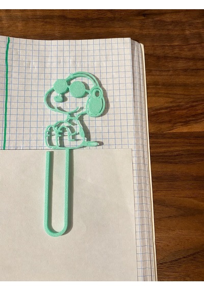 3d Baskı Gözlüklü Sevimli Köpek Figürlü Kitap Ayracı 4lü - - Mint