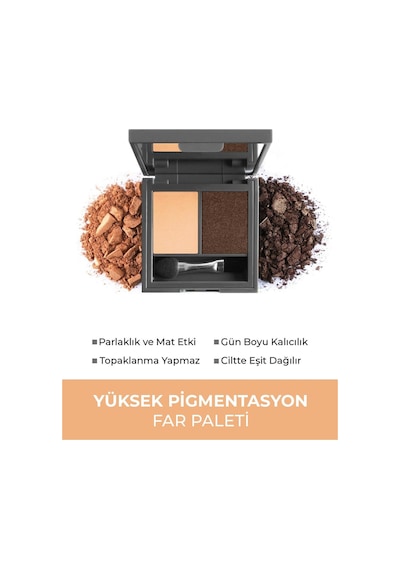 Alix Avien Göz Farı Duo Eyeshadow 205 Warm Nude & Pearly Peanut 3 G