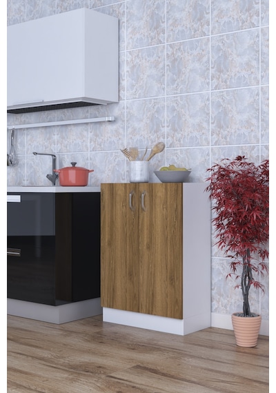 Rafineri Mokas Çok Amaçlı Dolap 2 Raflı Kapaklı Mutfak Balkon Banyo Beyazceviz Rafineri Mokas Çok Amaçlı Dolap 2 Raflı Kapaklı Mutfak Balkon Banyo Beyazceviz