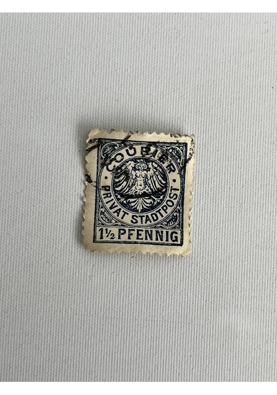 Almanya 1895 Courier Privat Damgalı Posta Pulu  Teşhir Ürün
