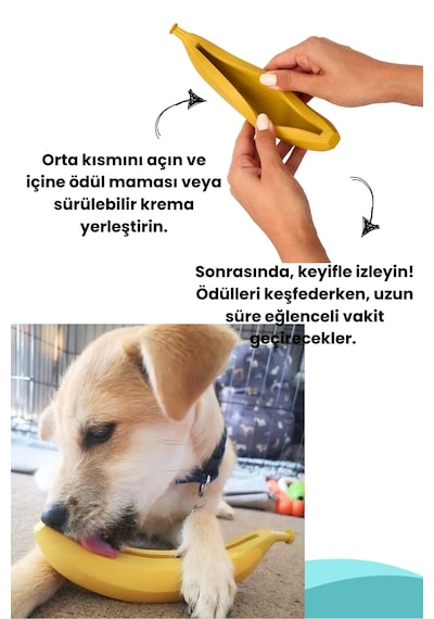 Havhav Kauçuk Muz Köpek Oyuncağı