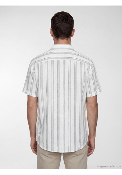 Lcwaıkıkı Classic Yeşil Regular Fit Armürlü Erkek Gömlek