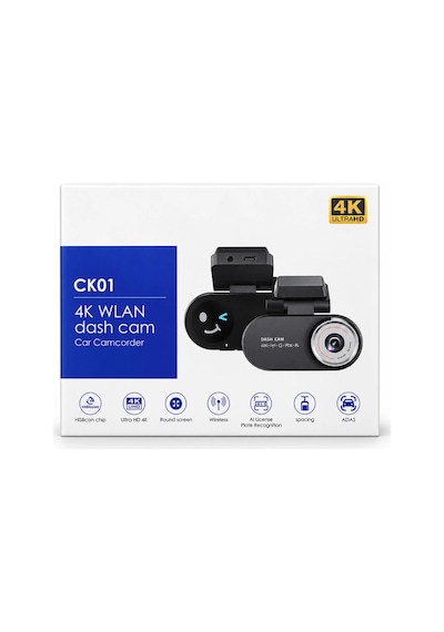 Castu Ck01 4k Ultra Hd Wi-fi Araç Kamerası Aı Plaka Tanıma Araç İçi Kamera