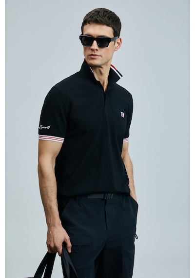 Lufian Eros Smart Erkek Polo Tişört Siyah Siyah 111040204100100 SIYAH