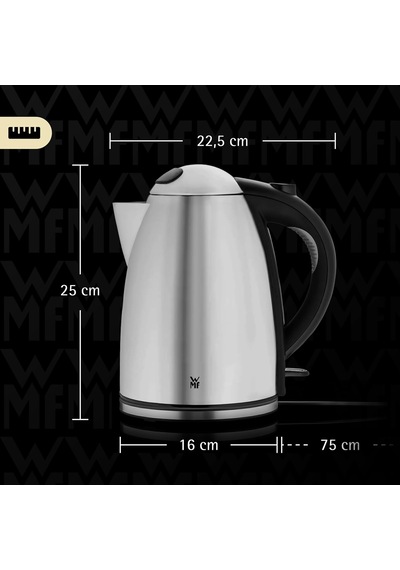 Tr Stelio Su Isıtıcısı, 1,7 L, Paslanmaz Çelik, Kireç Önleyici Filtreli, 2400 W, Aydınlatmalı Su Seviye Göster