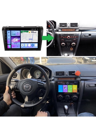 Mazda 3 Android Multimedya Sistemi 4-64 Cadence R18 2004-2009 Ön Kayıt Kamera Hediyeli Diğer