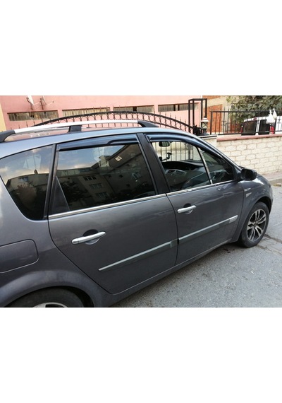 Renault Scenic Iı Krom Cam Çıtası 4 Parça 2004-2010 Pas. Çelik