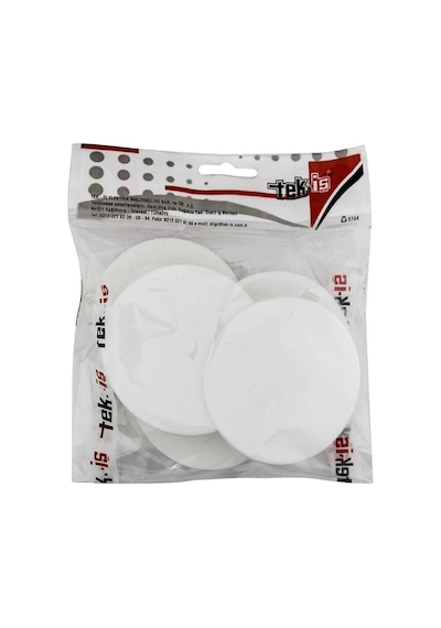 Buat Kapağı Düz 5 Li Plastik, Beyaz