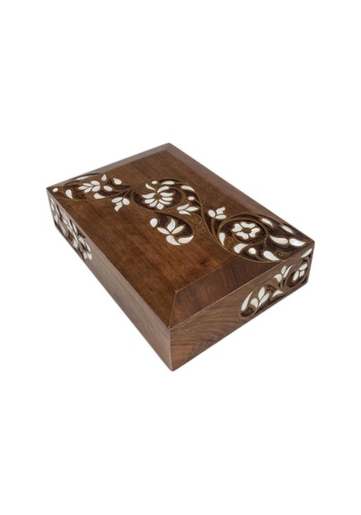 Ahşap Sedeflı Kutu 32x22,7.5 Cm