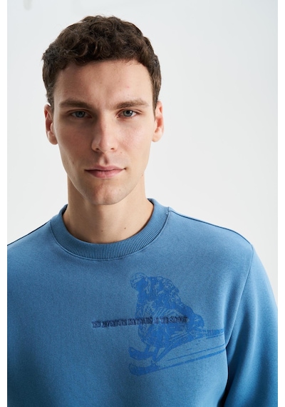 AR-MA Arma Erkek Regular Fit Pamuk Polyester Kumaş Karışımı Bisiklet Yaka Sweatshirt 001