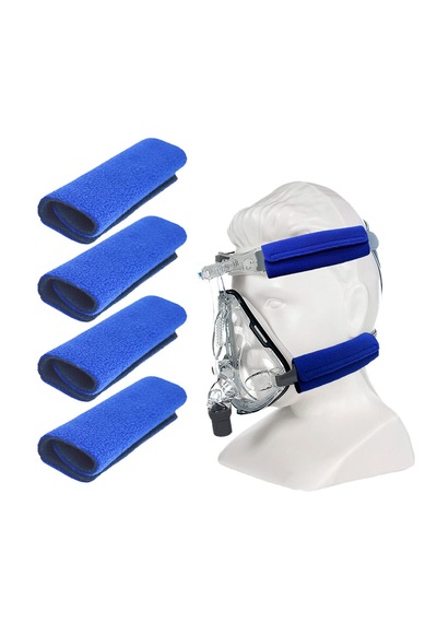 Cpap Kayış Kılıfı 4 Lü Set Yumuşak Polar Maske Kayış Pedi Tam Maske Uyumlu