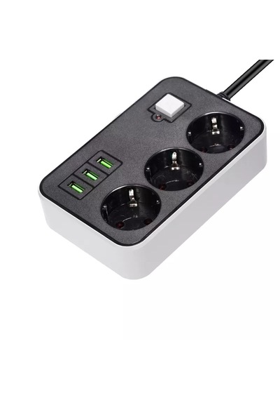 3 Usb Li 3 Lü 1.8 M Akım Korumalı Priz 5047