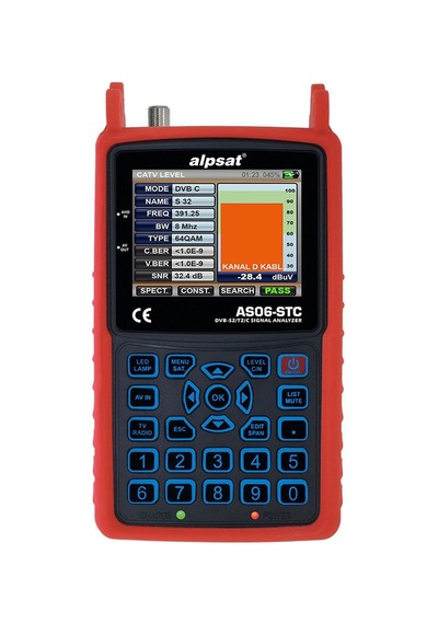Alpsat As06-stc Satfınder 6 Hd Slım Görüntülü Uydu Bulucu + Kamera Test Cihazı