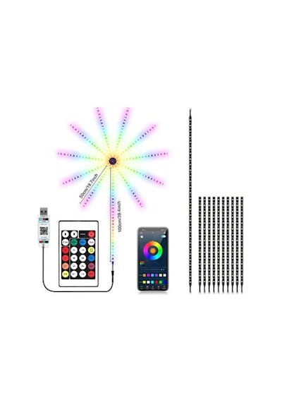 Uygulama Destekli Rgb Led Havai Duvar Aydınlatması