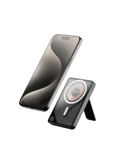 Momax IP131HKD Power X Pro+Magnetic Wireless 5000 mAh Standlı + USB-C Kablo Powerbank Siyah