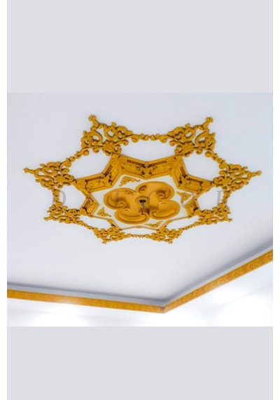 Diecor Dekoratif Polimer Mobilya, Duvar Ve Tavan Motifi Altın 16 X 16 Model:xa81