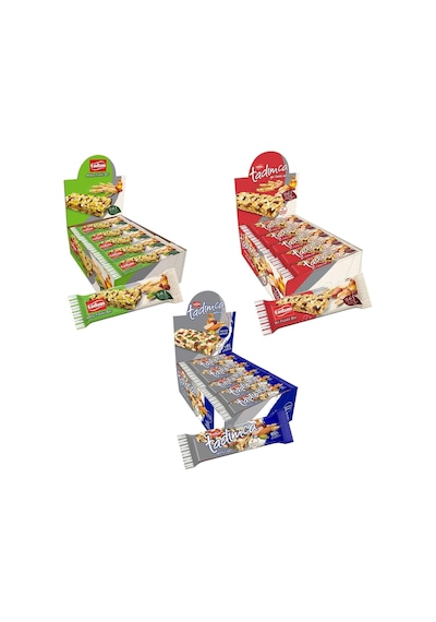 Tadım Sportif - Antep Fıstıklı - Yer Fıstıklı Bar 30 Gr 20 Li - 3 Lü Karma Paket