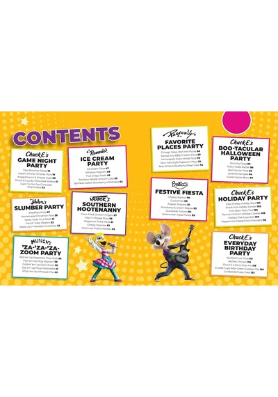 Chuck E. Cheese And Friends Party Cookbook