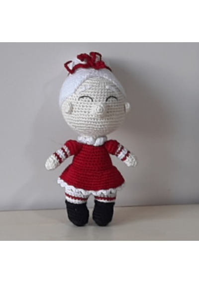 Amigurumi Örgü Oyuncak Yılbaşı Noel Anne