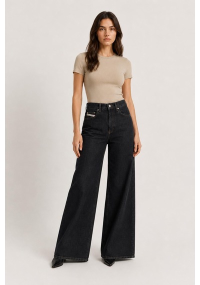Alexandergardi Wide Leg Denim Pantolon Siyah