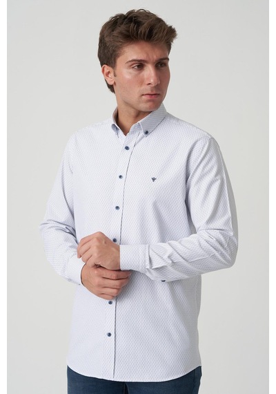 White Stone Alcácer Do Sal G2505 Slim Fit Gömlek Desenli Desenli Çok Renkli White Stone Alcácer Do Sal G2505 Slim Fit Gömlek Desenli Desenli Çok Renkli