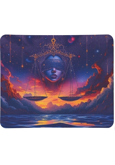 40x28 Cm Gamepad Terazi Burcu Desenli Bilgisayar Notebook Oyuncu Gaming Mouse Pad Burçlar Mauspad