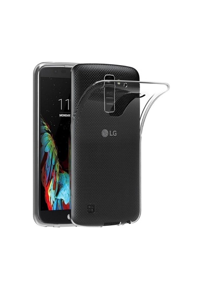 LG K10 2017 Uyumlu Şeffaf Silikon Kılıf - Kamera Korumalı Esnek Tam Koruma Kapak