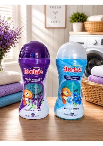 Bortab Çamaşır Koku Boncuğu Granül Yumuşatıcı 2'li Avantaj Paketi - Lavanta Ve Ferahlık 400 G Diğer