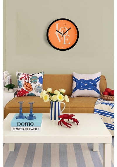 Modern Yazılı Tasarım - You Are Not Late Duvar Saati - 25cm - Önü Camlı Siyah Kasa-jh1187 Siyah