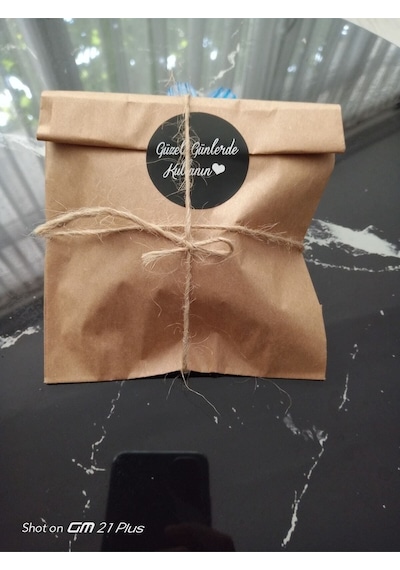 100 Adet Kraft Hediye Poşeti Ambalaj Paketi Şamua Kese Kağıdı 12x20cm 12 X 20 Kese Kağıdı