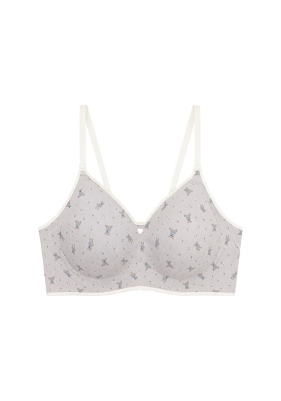 Cottonill Seamless Bra - Mireva Gri Lazer Kesim Rib Dokulu Ayıcık Desenli Balensiz Kadın Sütyen Cottonill Seamless Bra - Mireva Gri Lazer Kesim Rib Dokulu Ayıcık Desenli Balensiz Kadın Sütyen
