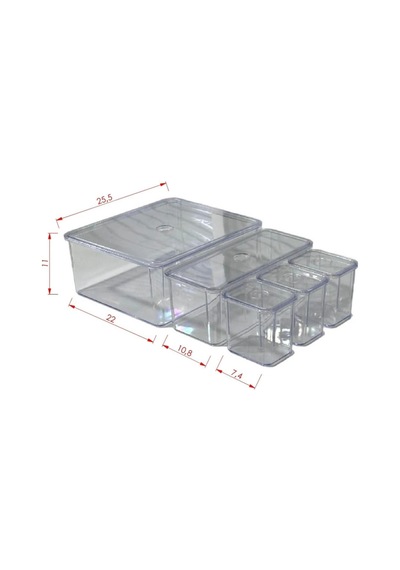 King Organizer Plastik 25 X 25 Turuncu Diğer