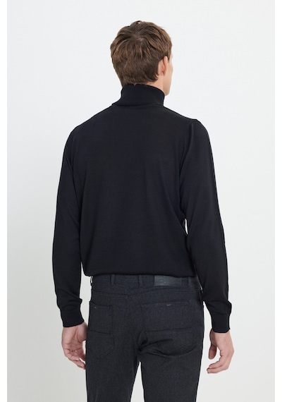 AC&Co / Altınyıldız Classics Erkek Sıyah Standart Fit Normal Kesim Tam Balıkçı Yaka Triko Kazak Siyah AC&Co / Altınyıldız Classics Erkek Sıyah Standart Fit Normal Kesim Tam Balıkçı Yaka Triko Kazak Siyah