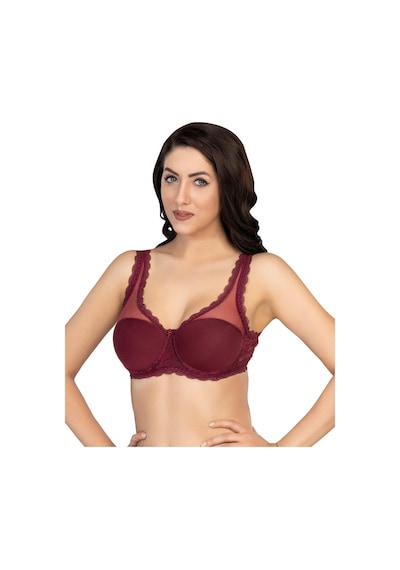 Bordo Mı Emay 172 D Pedli Dantelli Balenli Minimazer Bordo