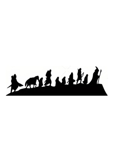 Göç Eden Topluluk Duvar Dekor Sticker 51 X 15 Cm
