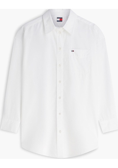 Tommy Hilfiger Tjw Kadın Oversize Essential Beyaz Gömlek Ext-16427
