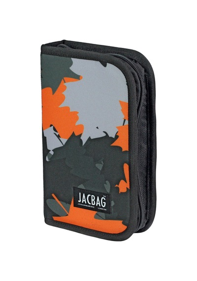 Jacbag Cover -sert Kapaklı Lastikli Kalem Kutusu Cover-turuncu Camoflora renkli