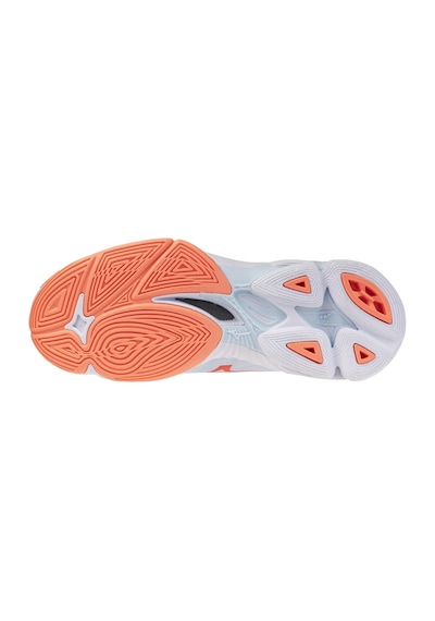 Mizuno Wave Lightning Pro Kadın Voleybol Ayakkabısı Mavi / Turuncu Çok Renkli